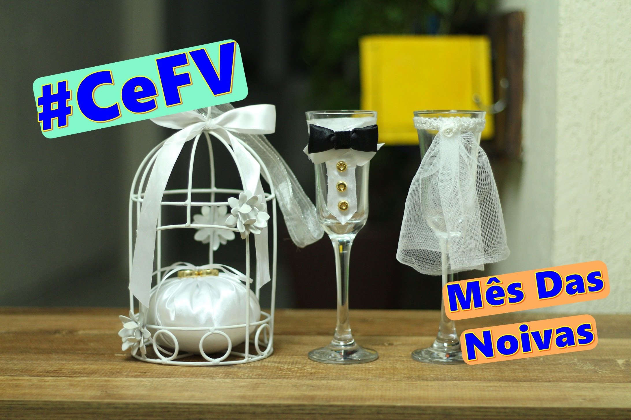 Taças Personalizadas + Almofada pra casamento | #CeFV #MêsDasNoivas | Paloma Soares