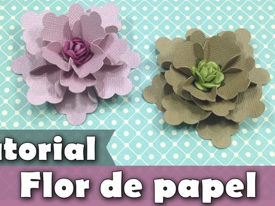 Como fazer flores de papel | Tutorial | PAP