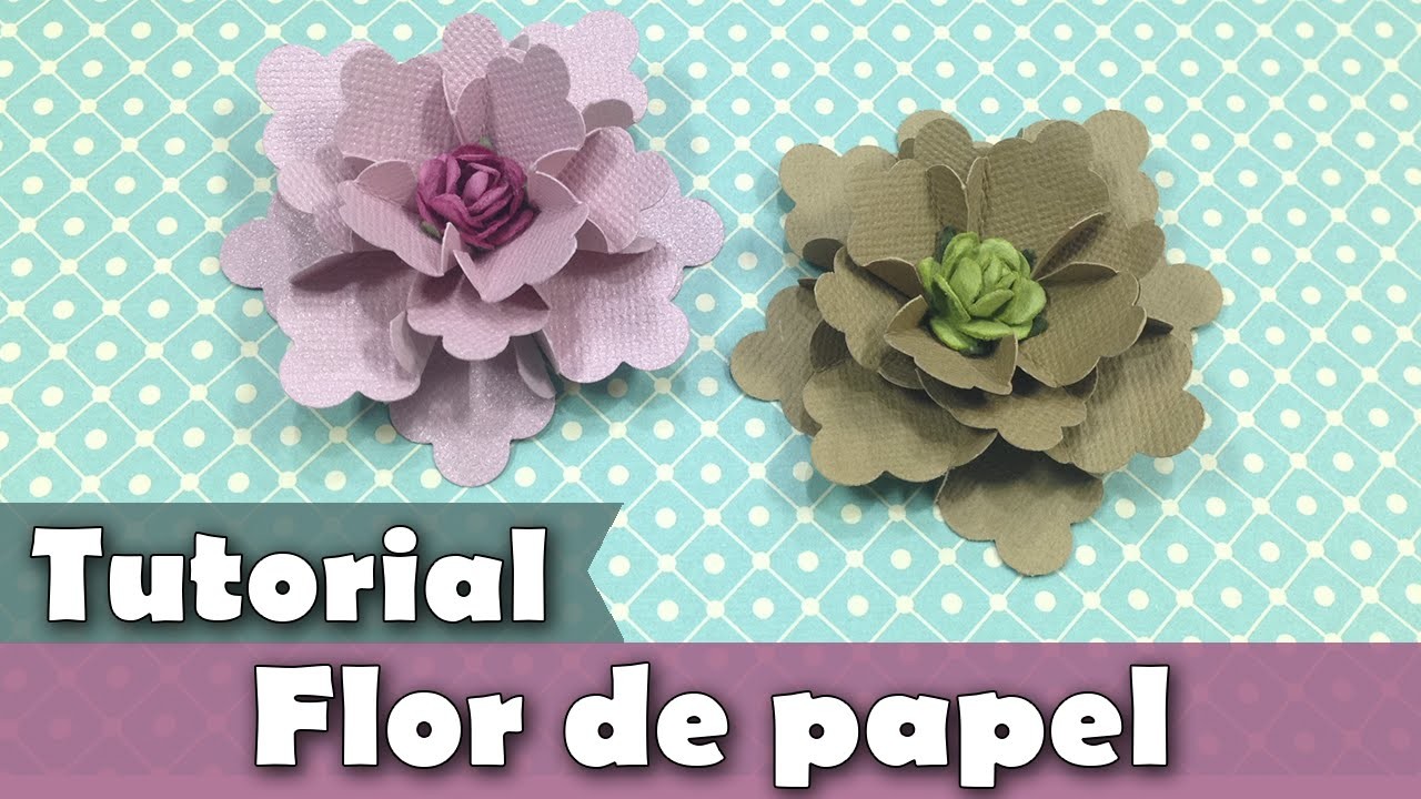 Como fazer flores de papel | Tutorial | PAP