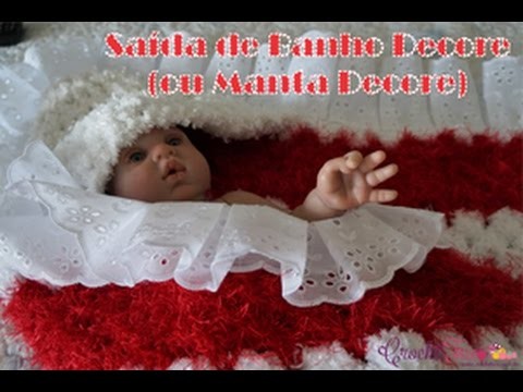 Crochê para Canhotas - Saída de Banho (Mantinha) Decore