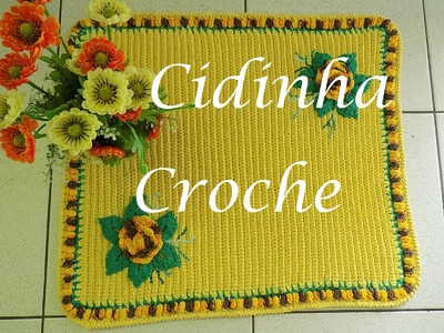 Croche-Tapete Flor De Lis- Passo A Passo- Tutorial Completo