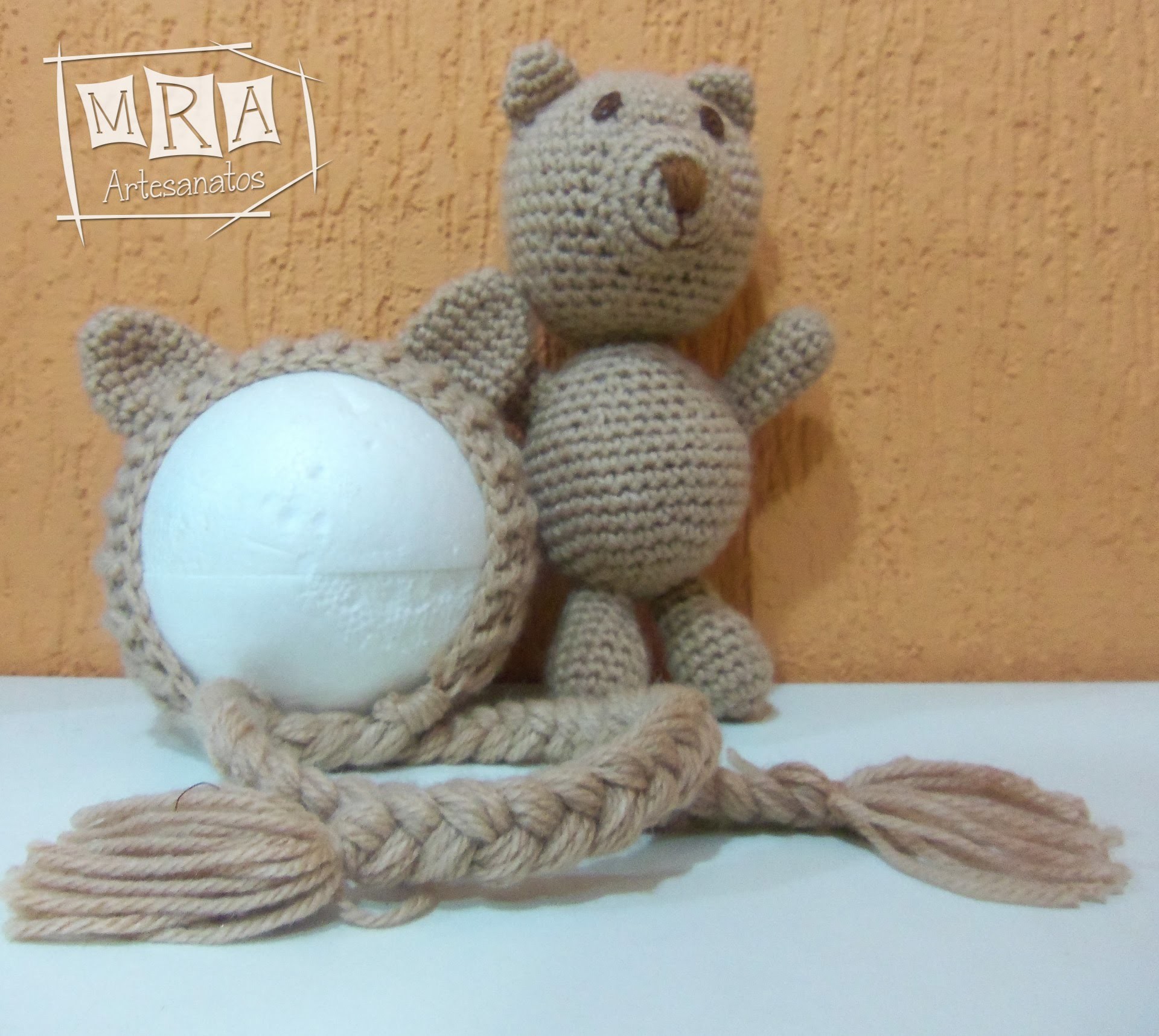 Kit de ursinho para fotografia newborn | MRA Artesanatos