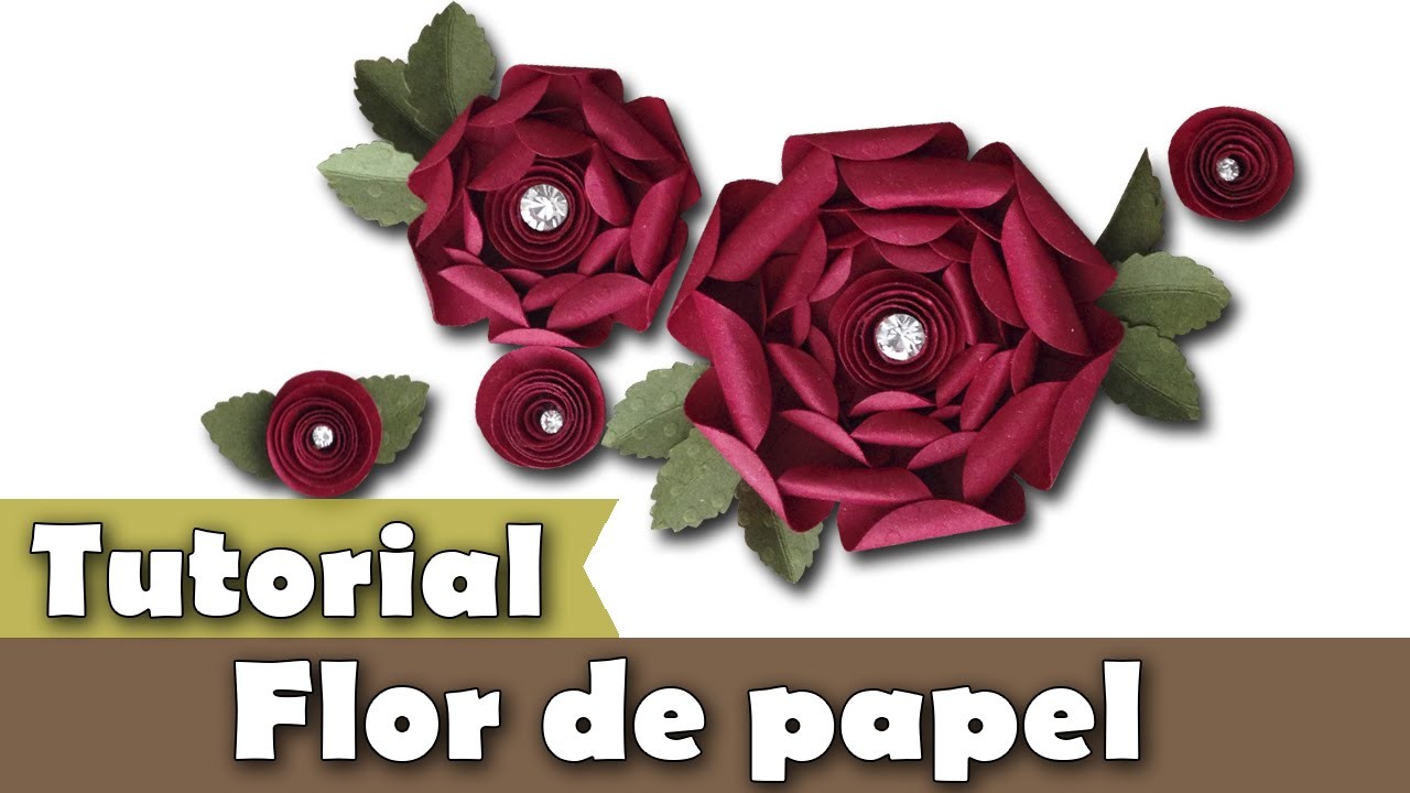 Como fazer flores de papel | Flor | Tutorial | PAP