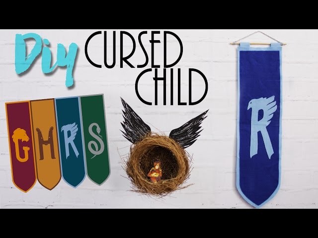 DIY: Harry Potter | Cursed Child - Bandeira das casas e pêndulo!