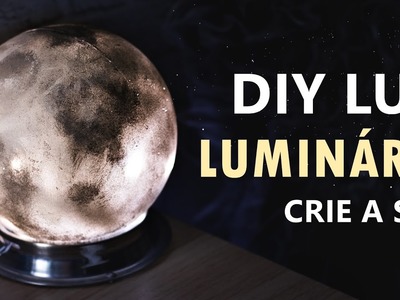 DIY luminária LUA (Moon Lamp) Decoração de quarto inspirada na lua.