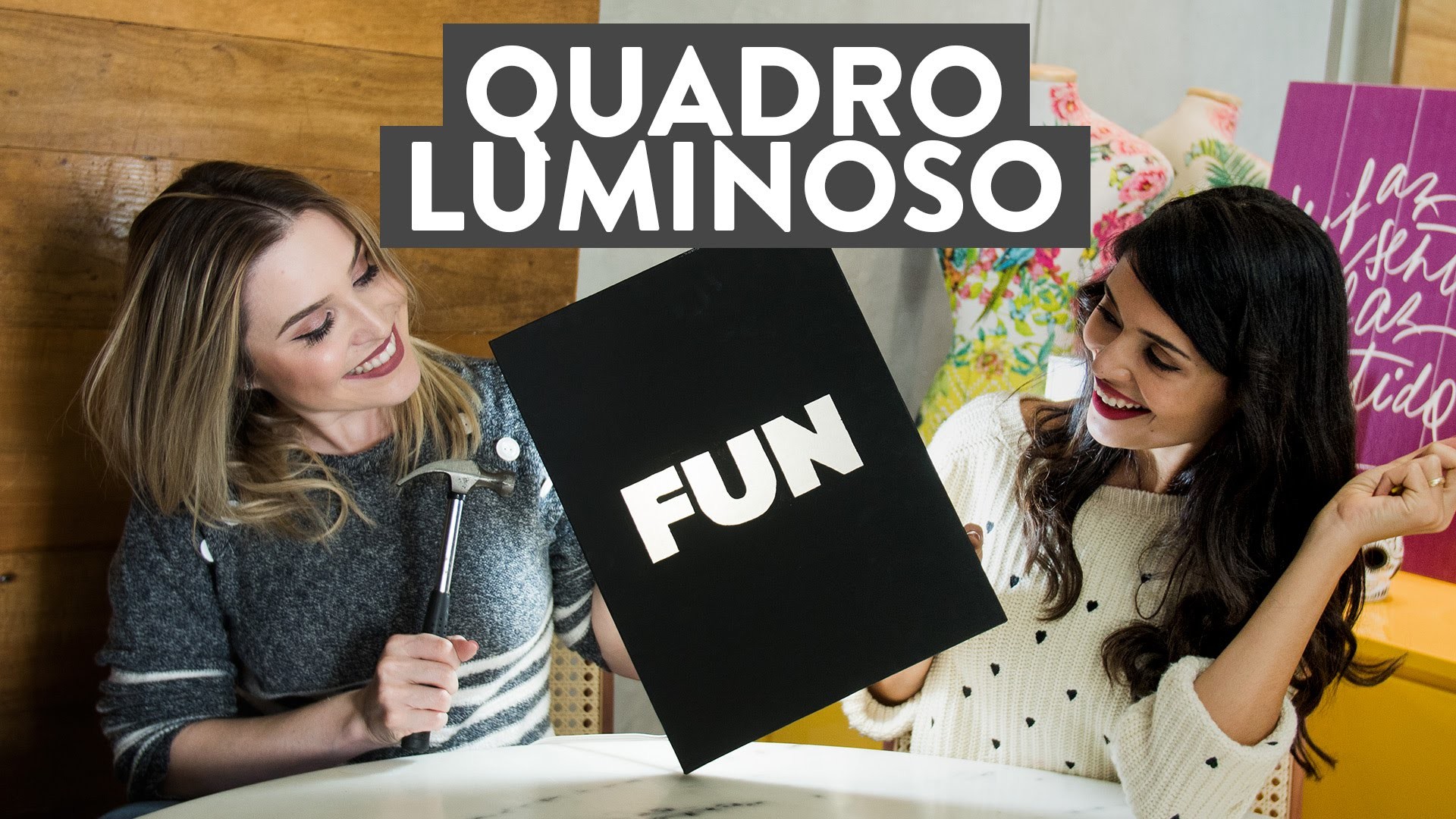 DIY: Quadro Luminoso! | Lu Ferreira