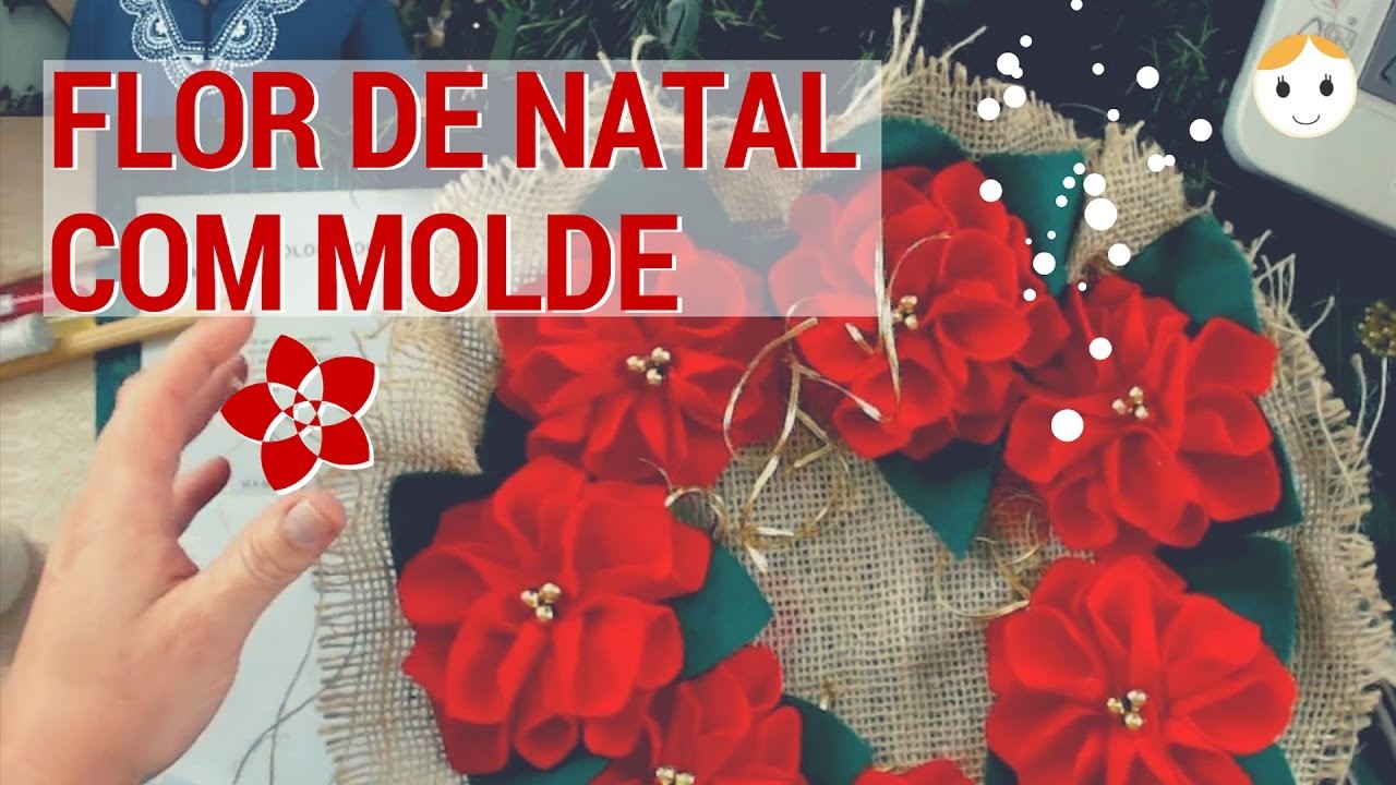 Ao Vivo: Flores Para Decorar Seu Natal Com Molde- Drica TV