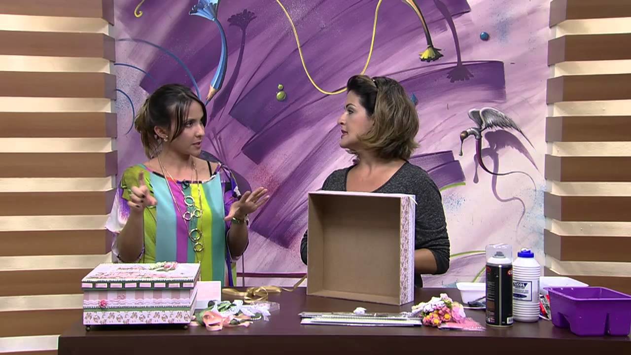 Mulher.com 20.02.2015 Marisa Magalhães - Caixa com scrap decor Parte 2.2