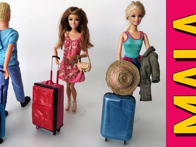 Como Fazer uma Mala De Viagem para Barbie e Outras Bonecas