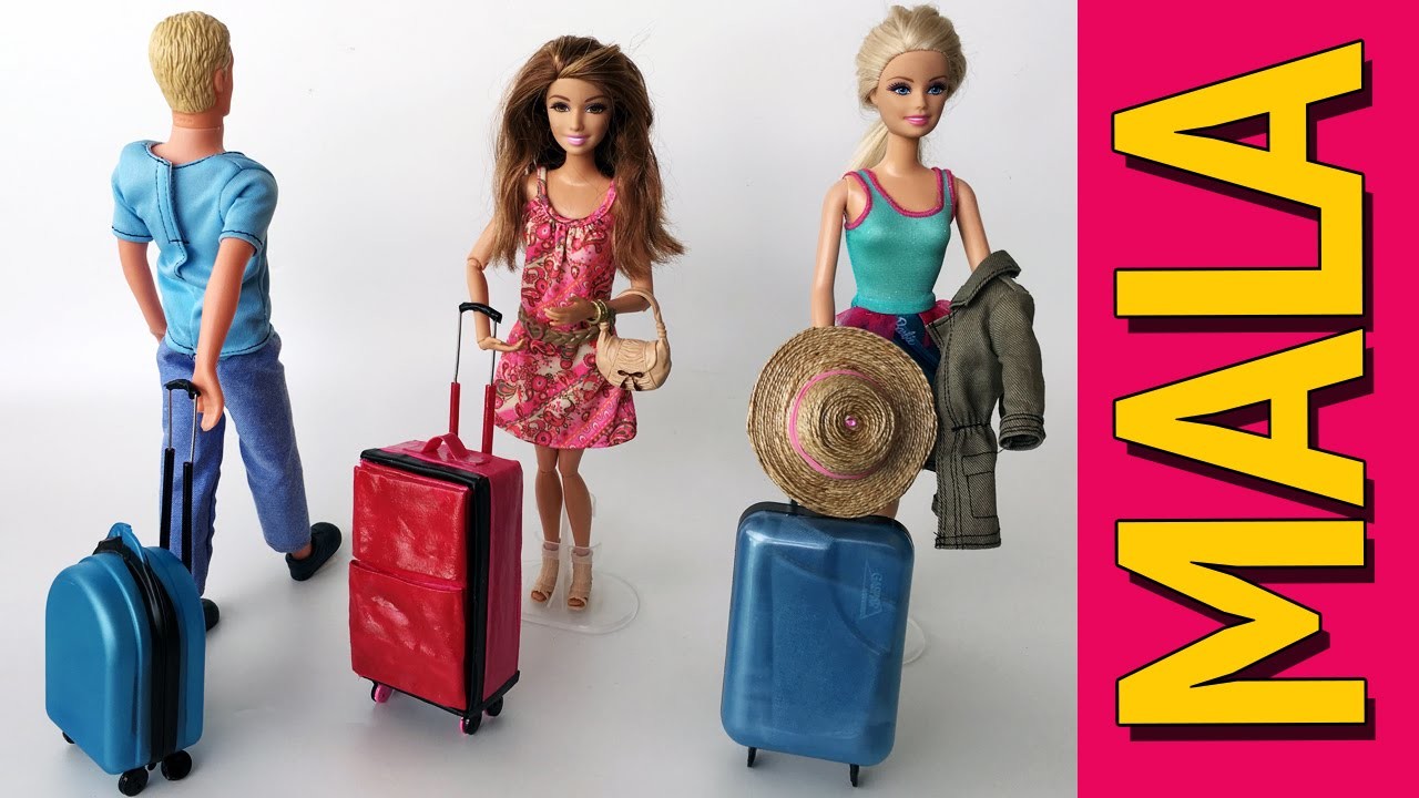 Como Fazer uma Mala De Viagem para Barbie e Outras Bonecas