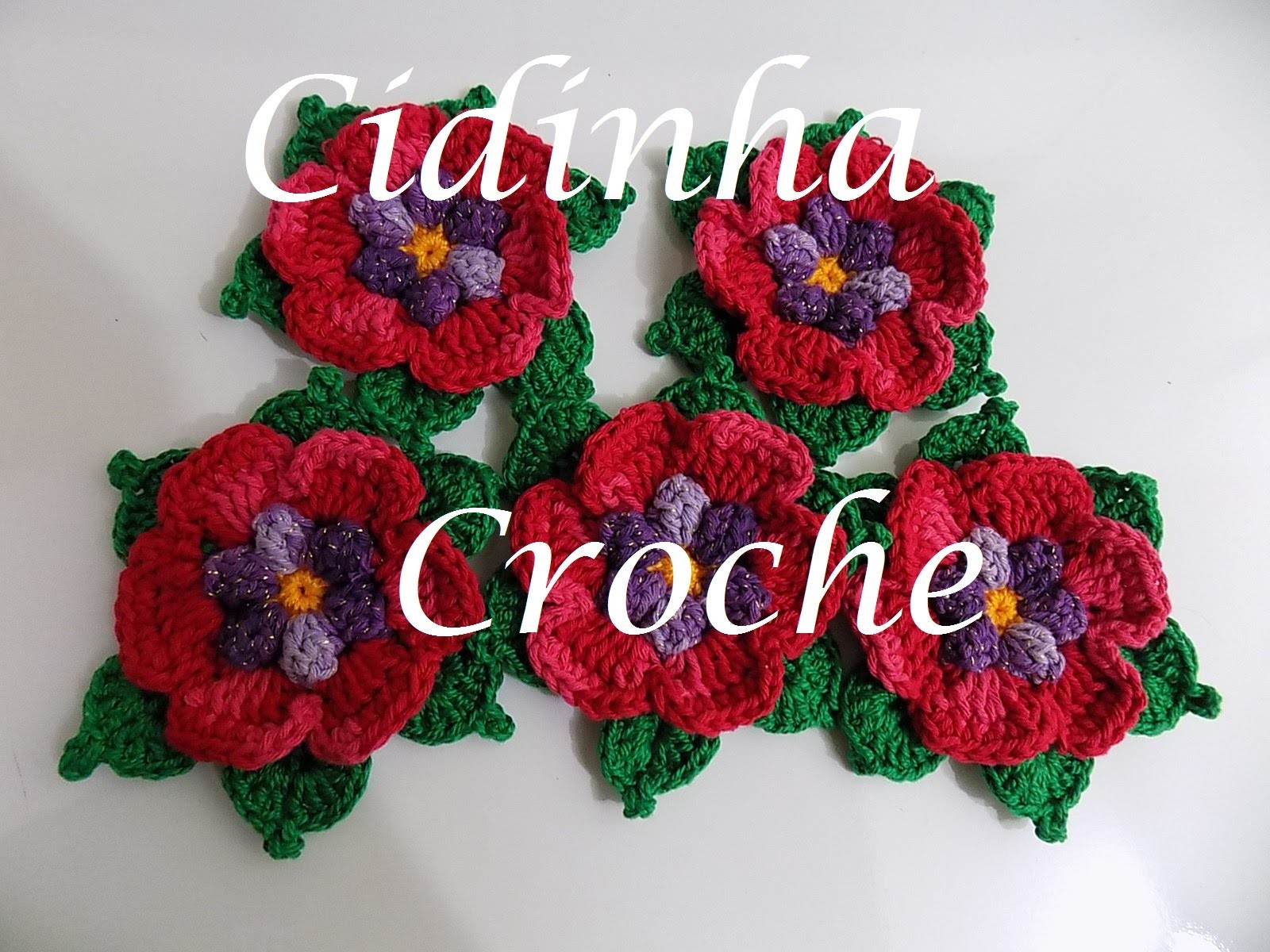 Croche- Flores Para Aplique- Tutorial Completo