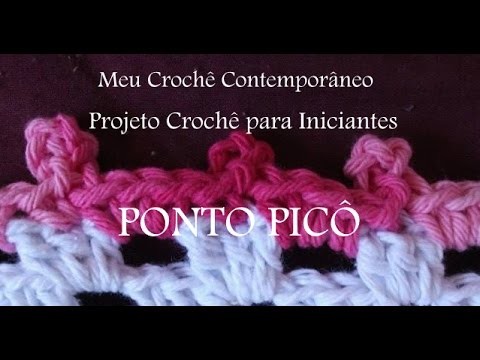 Projeto Crochê para Iniciantes - PONTO PICÔ