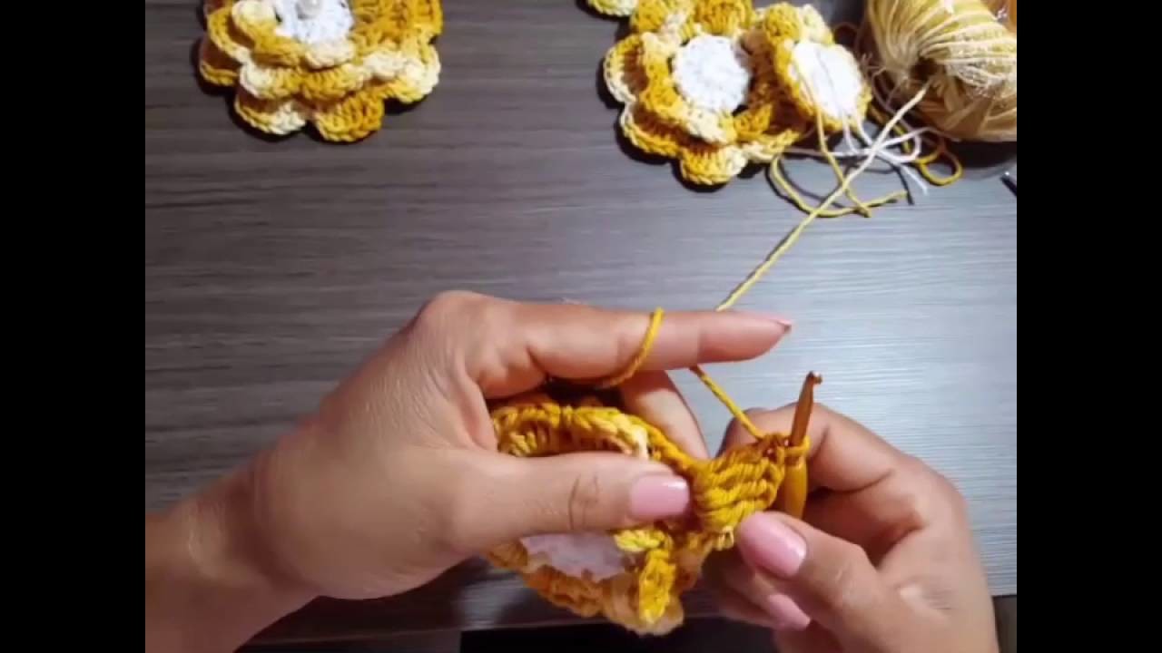 Como fazer a flor rasteirinha de crochê