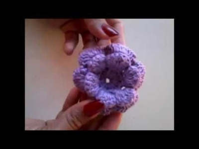 Como fazer flor de crochê para aplique