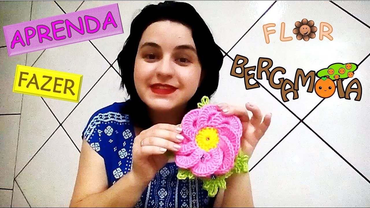 Aprenda a Fazer Flor Bergamota em Crochê Passo a Passo