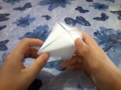 Aprenda a fazer um origami do balao de Sao joao rapido e facil