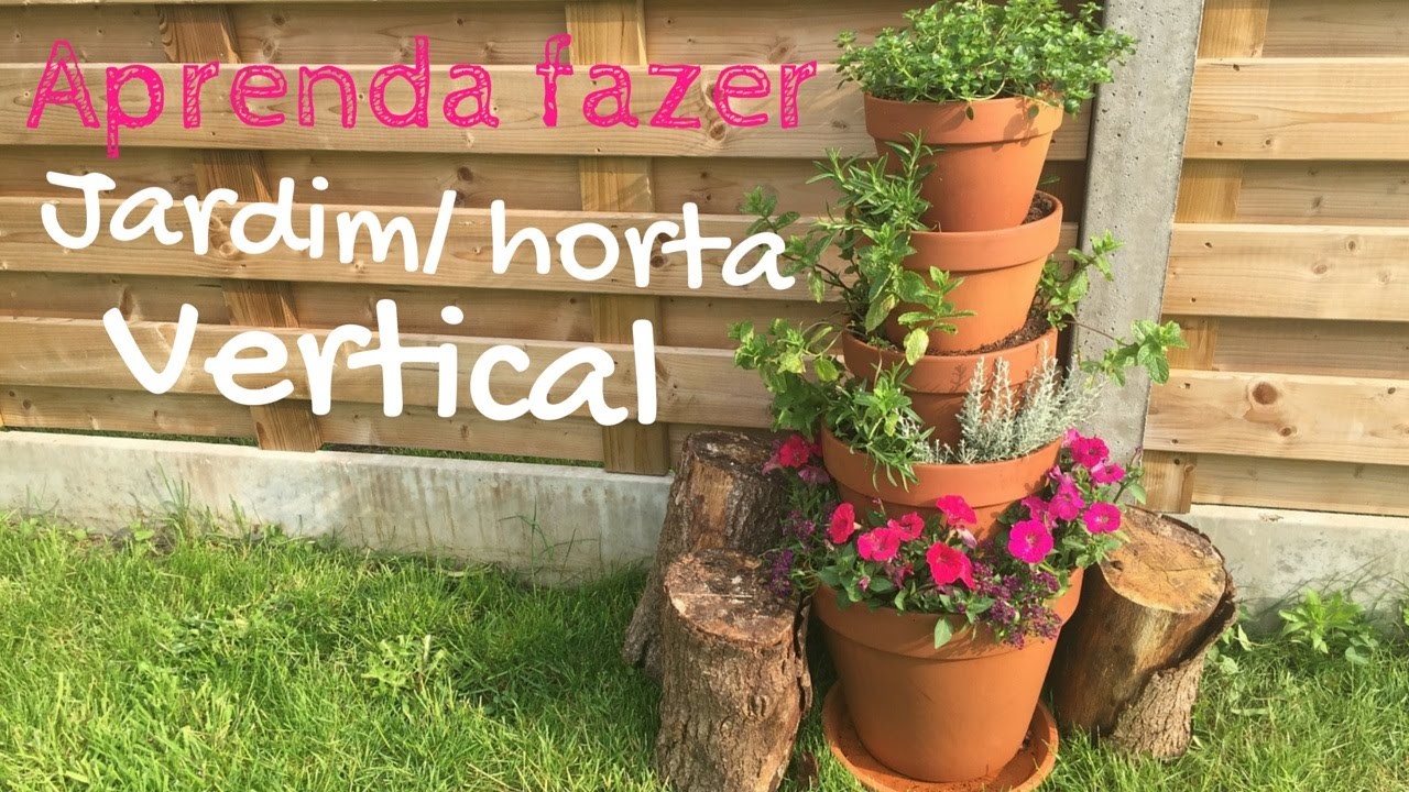 Aprenda a fazer uma horta - jardim vertical -vaso terracota | Katherinne Ribeiro