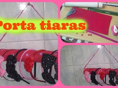 Porta tiaras. Mamãe coruja Vivana Queiroz