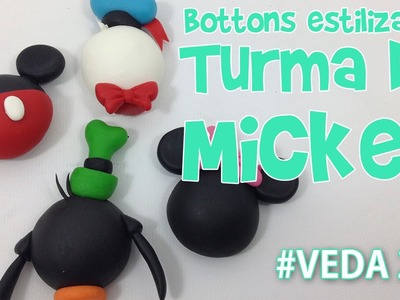 DIY - Bottons Estilizados Turma do Mickey - Sah Passa o Passo #VEDA 22