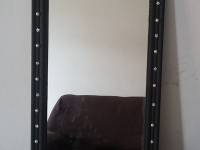DIY:Como costumizar a moldura  do espelho usado.