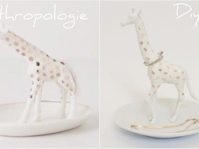 DIY - Porta Biju Girafinha (Anthropologie Inspired)