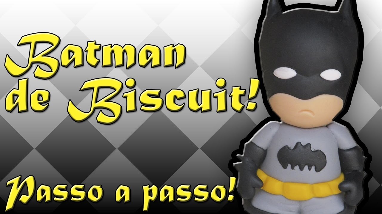 DIY- Batman de biscuit passo a passo!