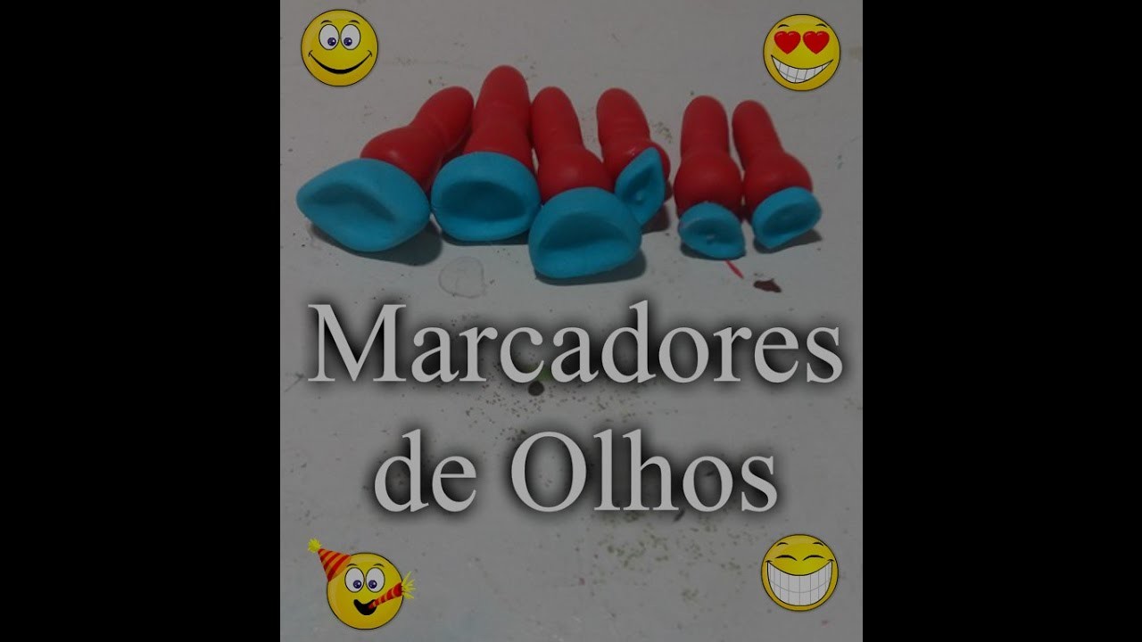 DIY-- COMO FAZER MARCADORES DE OLHOS-- BISCUIT