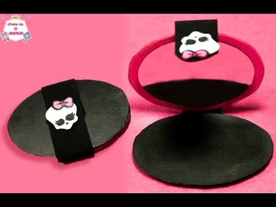 DIY Espelho de bolso da Monster High - Clube da Aninha
