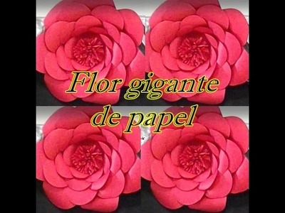 Como fazer flor gigante de papel - Giant flower paper