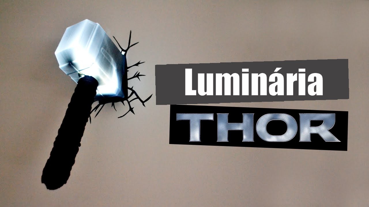 DIY - Como fazer Luminária de parede do martelo do Thor