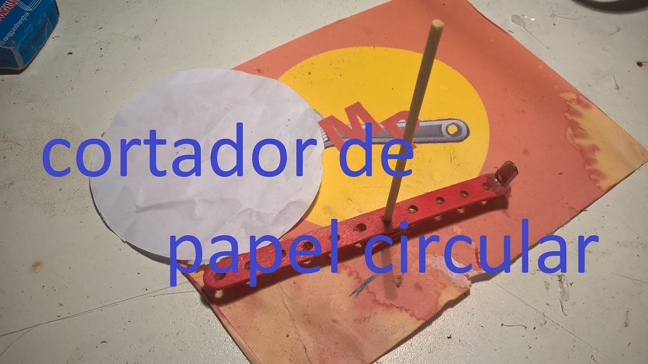 DIY cortador de papel circular (faça você mesmo). DIY circular paper cutter (do it yourself)