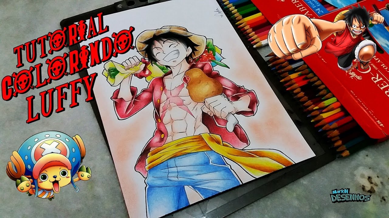 How to Color Luffy (One Piece) - Como Colorir Luffy (One Piece) #Tutorial2