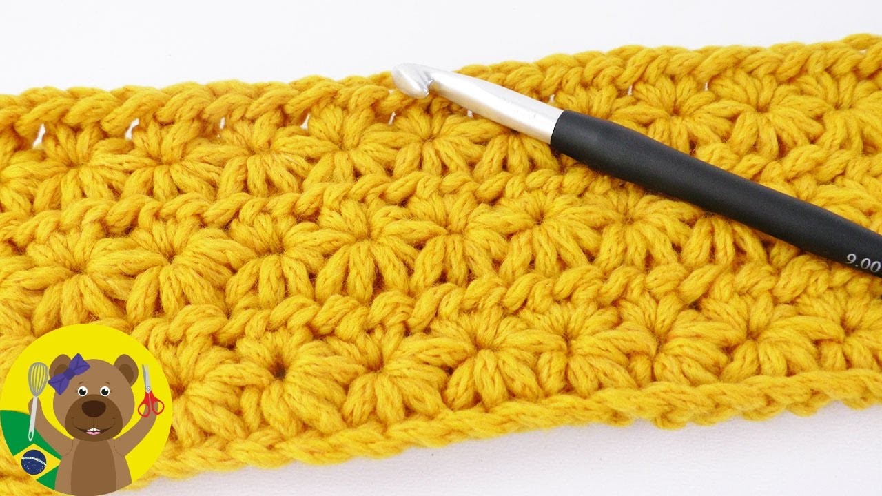 Padrão de crochet | Aprenda a fazer o padrão de estrela! 