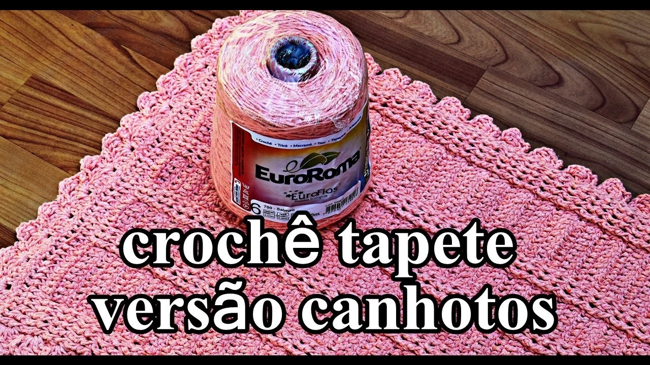 ⭕ Versão Canhotos | Tapete de Crochê Alto Relevo | Left Handed Crochet