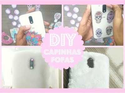 Diy capinhas fofas.Case Pelúcia