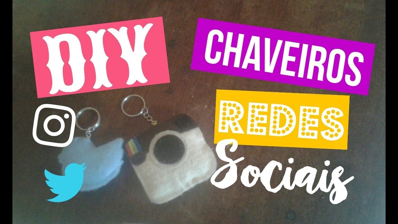 [DIY] Chaveiros Inspirados nas Redes Sociais ♡