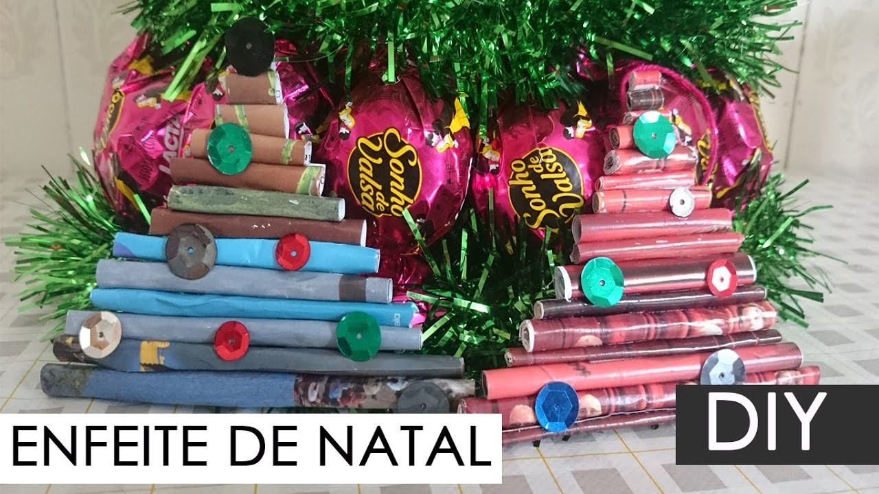 DIY - Enfeite de Natal com Revista