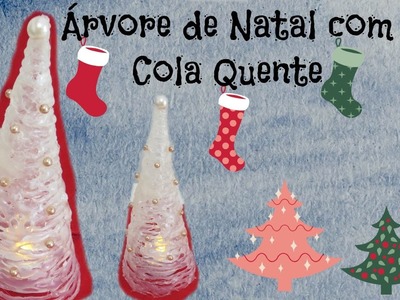 DIY - Mini Árvore de Natal com Cola Quente (Super Barato e Fácil)