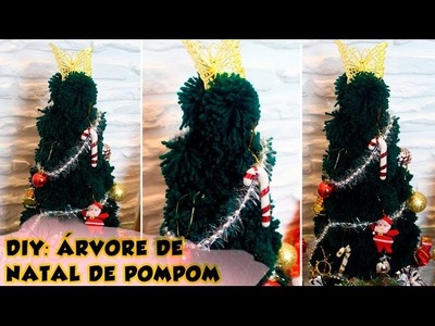 DIY - Natal: Como fazer uma árvore de Natal de pompom