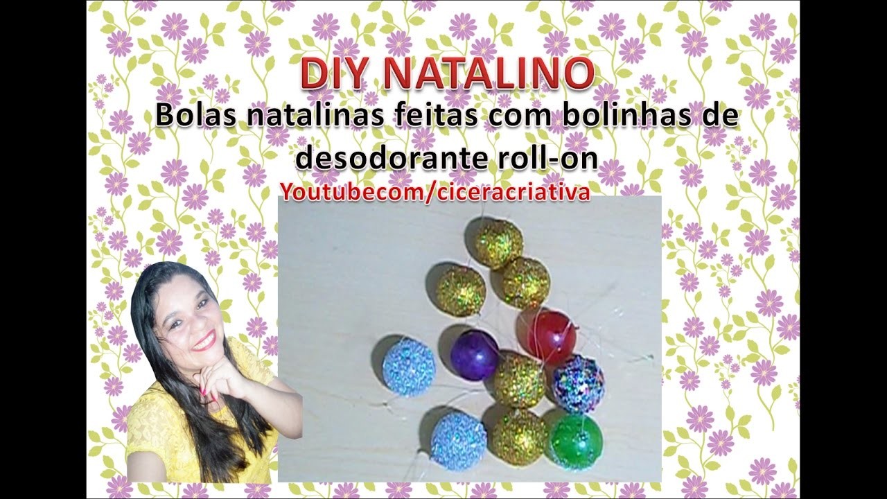 Diy natalino: Bolas de natal feitas com bolas de desodorante roll-on