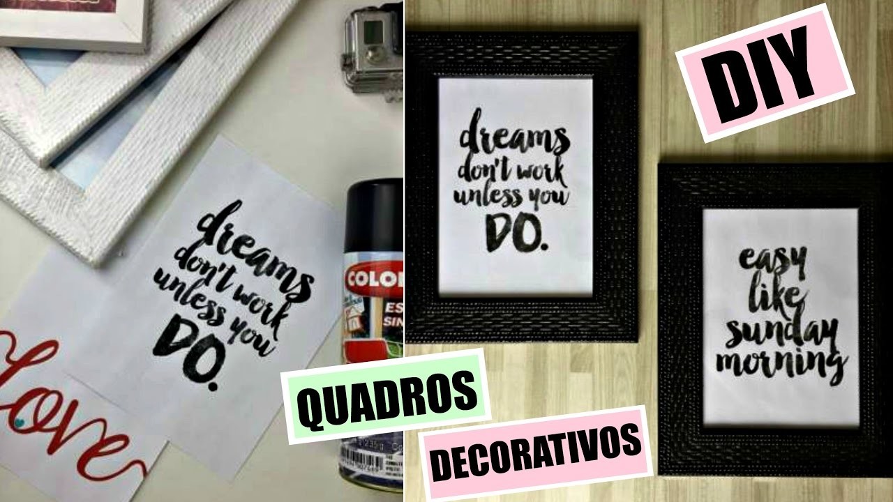 DIY | Quadros Decorativos estilo Pinterest