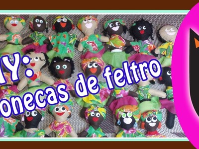 DIY - Bonecas de feltro (Especial Vozes Afro)