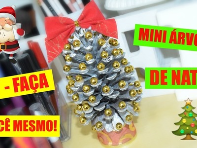 DIY   Decorando Pinha Para o Natal!