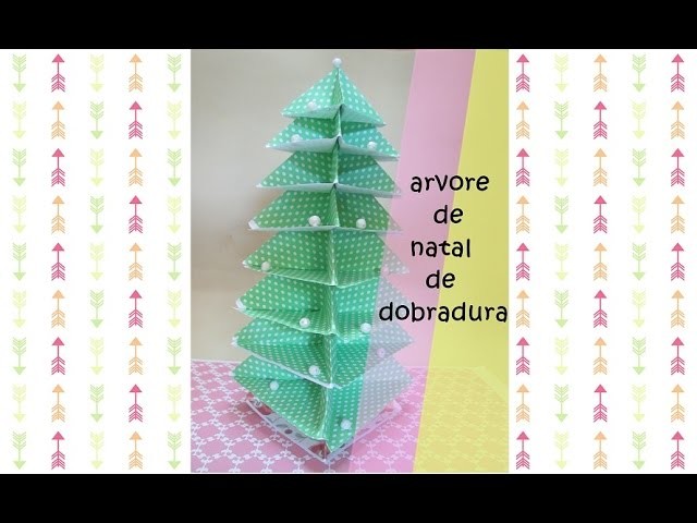 ♥Diy faça você mesma decoração arvore de natal  de papel♥