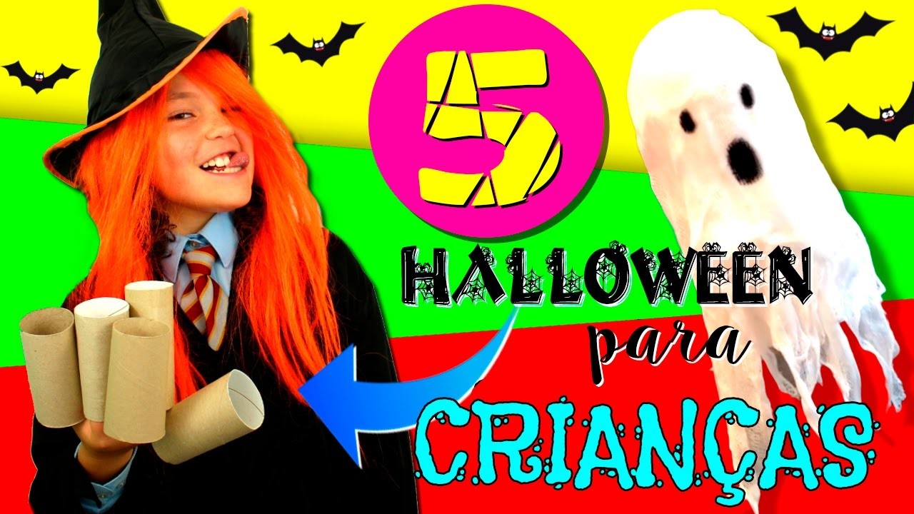 DIY Halloween * manualidades com ROLO DE PAPEL * 5 IDÉIAS de manualidades com ROLOS DE PAPEL