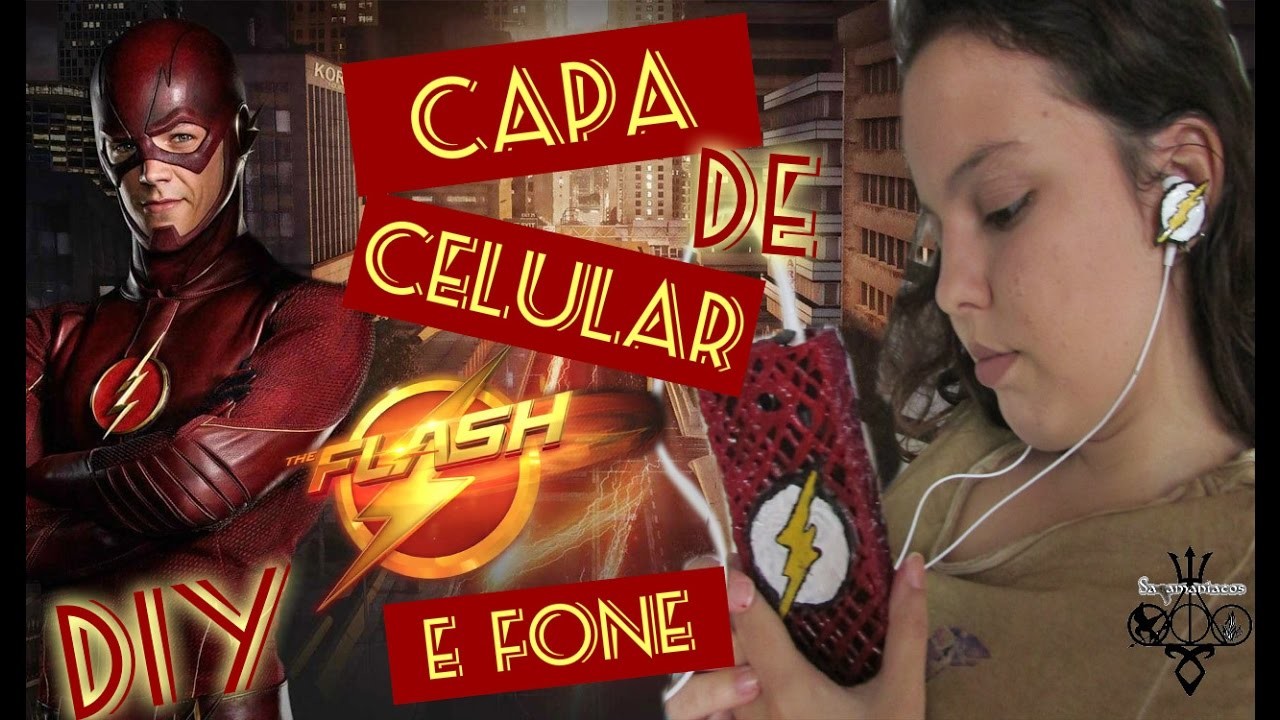 Capinha de Celular do Flash :: DIY :: com cola quente