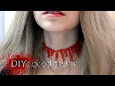 DIY Blood Choker | Gargantilha de sangue | ESPECIAL HALLOWEEN