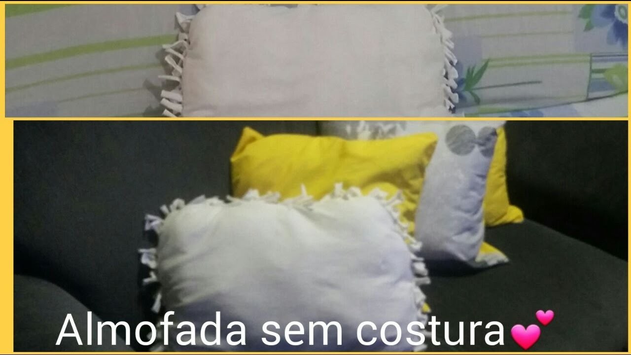 DIY - Como fazer almofada sem costura