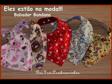 DIY- COMO FAZER O BABADOR BANDANA (MOLDE COMPLETO)
