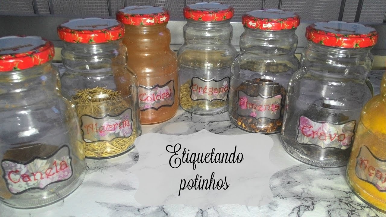 DIY - Etiquetando potes